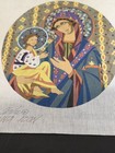 Peter Ashe Hand Painted Needlepoint Canvas Of The Madonna Icon 