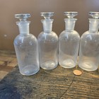 Antique Glass Apothecary Bottles Lot Pcs Matching Ground Glass Stoppers 1905