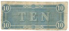 T-68 1864 Confederate States Of America  10 Note Pf-20 Cr-546  64188 
