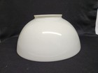 Antique 14  Milk Glass Hanging Parlor Library Lamp Shade Dome  Oil Original Old