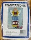 2 Temptation Needlepoint Folk Art Kits Country Angel   Folk Angels New Vintage