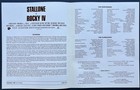 Rocky Iv Original Film Press Kit   Stills Sylvester Stallone 1985