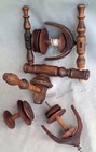 Antique Wooden Spinning Wheel Spool Flyer Frame additional Spool Flyer 1 Bobbin
