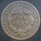 1837 Coronet Large Cent - Beaded Cords - Awesome Counterstamp - Newcomb 10