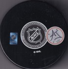 Artyom Levshunov Signed Chicago Blackhawks Licensed Logo Puck Aj Sports Coa holo
