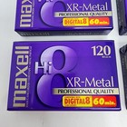 Maxell Hi8 Xr-metal 120 60 Min Camcorder Tape New Sealed - Lot Of 6