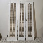 Lot 3 Vintage Wooden Wood Interior Louvered Shutters Rustic 2  36 x7   1  36 x8 