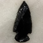 Unknown Slightly Curved Arrowhead Obsidian Artifact  please Read 