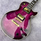 Custom Lp Electric Guitar  Rosewood Fingerboard  Burst Color Quilte Maple