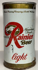 Rainier Light 12 Oz  Straight Steel Beer Can