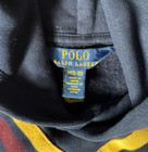 Polo Ralph Lauren Toddler Cricket-stripe Fleece Blue Hoodie Size M 8-10