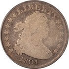 1804 Draped Bust Quarter - Pcgs G-4 Important Key-date  Nice  Pleasing 