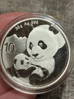 2019 China 10 Yn 30g Ag  999 Silver Panda Silver Coin Unc Round In Mint Capsule