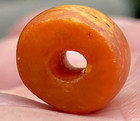 Rare Antique Very Old Tibetan Amber Bead - Beautiful Worn Patina 