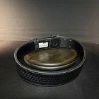 Safariland 875 Duty Belt Size 28  Double Stitched Sam Browne Basketweave Leather