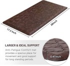 Wiselife Kitchen Mat Cushioned Anti Fatigue Floor Mat 17 3 x28   Thick Non Sl   