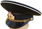 Original 1980s Ussr Navy subs Officer Visor Black Hat russia free Shipping In Us