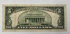 1953a  5 Five Dollar Bill Red Seal United States Note B61278798a Circulated