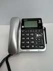 At t Corded Phone Answering Machine Caller Id System Large Cl84102 Tested works 