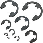 50455a E-clip Assortment Set   300 Pcs  9 Sae Sizes  Heat Treated External Retai