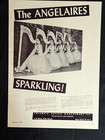 The Angelaires 1955 Booking Ad Musical Performer Concert Harpists