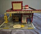 Superior Service Station Tin Litho 1949 T  Cohn Inc Vintage Toy Car Playset