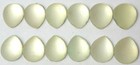 48 Vintage Czech Flatback Opal Moonstone Tear Drop Cabochons Cabs 8x6 5mm
