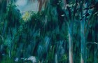 Watercolor Fort Wilderness Campground Resort Camp Railroad Walt Disney Wo
