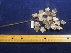 Vtg Velvet Shaded Brown Tan 1  Leaf Trim Millinery Artificial Leaves Japan Cc10a