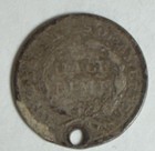 1856 Seated Liberty Half Dime 5c Cents Coin Silver  Ag  Album Filler 