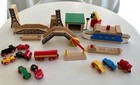 Brio Lot Train Wooden Transport Ferry Boat Bridge Engine Timber Truck Crane Read