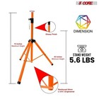 5core Speaker Stand Tripod Pair Heavy Duty Adjustable 72  Universal Mount