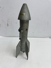 Vintage Astro Rocket Space Ship Mechanical Coin Bank Berzac Corp 1957 With Key