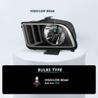 Upgraded Lens Headlights Assembly Fit For 2005-2009 Ford Mustang Halogen Black