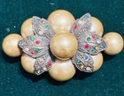 Antique Victorian C Clasp Brooch Pin Figural Lot