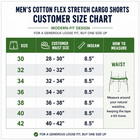 Men s Cotton Flex-stretch Cargo Shorts     Casual  Work  Hiking   Outdoor Utility