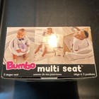 Bumbo Multi Seat Adjustable Height Booster Chair Gray White Tray Stowage