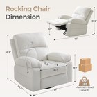 360 Swivel Glider Rocker Nursery Rocking Chair For Baby Breastfeeding Indoor