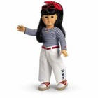 Nib American Girl Doll Beachside Beach Outfit Red White Blue Nautical Outfit Set