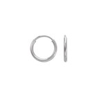 14k Real Solid Gold Round Endless Hoop Earrings Tube Hoops Ear Rings