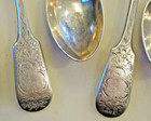 Six Victorian English Silver Spoons By The Williams Bros   Exeter  1852-53 