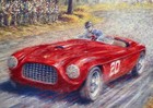 2015 Pebble Beach Concours Poster Ferrari 166 Mm Road Race Hearsey