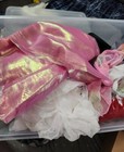 Crafters Dream  - 1 Lb Surprise Bags Of Roving  Fabric  Buttons  Beads And Bows