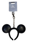 Disney Parks Bag Charm Mickey Mouse Signature Ear Headband Black New With Tag