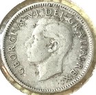 1950 Canada 10 Cents 80  Silver Km  43