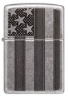 Zippo Armor Antique Silver Flag Windproof Pocket Lighter  28974