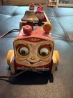 Vintage Winky Blinky Fire Truck  200 Fisher Price 1950 s Pull Toy