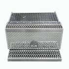 Pair 30   Aluminum Diamond Plate Step Tool Box Battery Box Peterbilt 378 379 389
