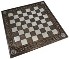 17  Greek Mythology Chess Board 1 5 8 Inch Square Bronze And Pewter Color Medusa