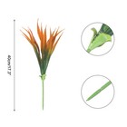 4pcs Fake Grass Plants 17 3  Artificial Grass Outdoor Anti-uv Orange And Green